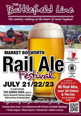 Rail ale festival market bosworth